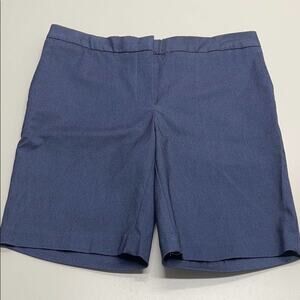 MARIO SERRANI Womens 8 Stretchy Blue Shorts